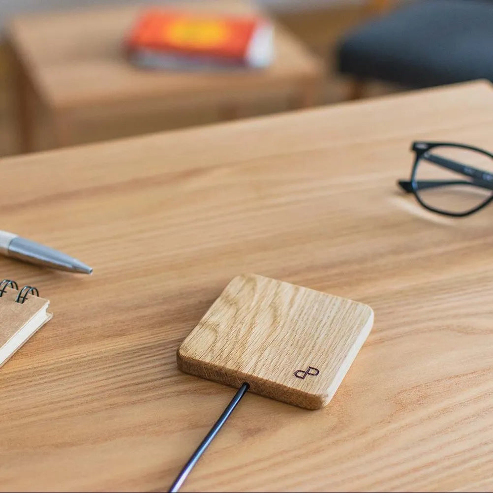 Handcrafted Wooden Fast Wireless Charger Station – Eco-Friendly