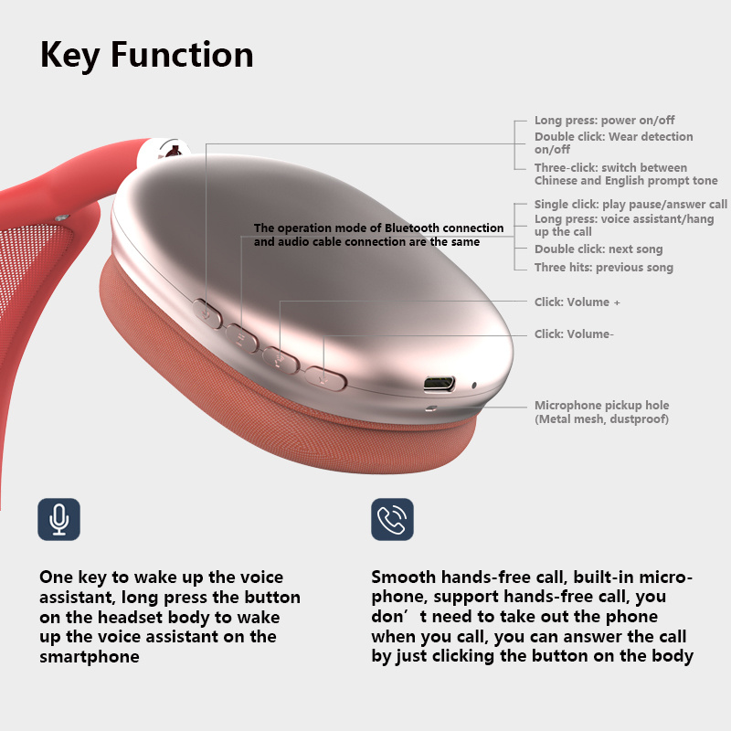 Wireless Sport Bluetooth Headphones with In-Ear Detection